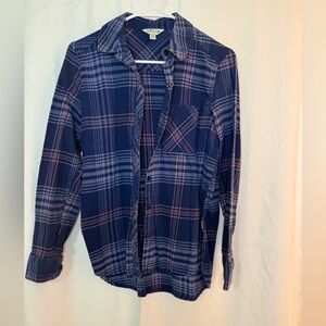 Blue button up